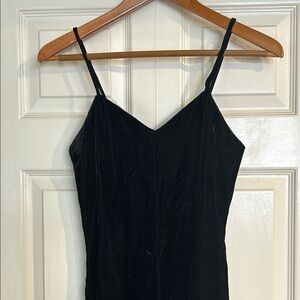 Vintage Black Velvet Wide Leg Jumper